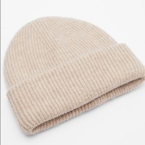 Cuffed knit beanie.